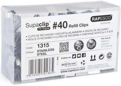 Produktbild von Dokumentenclips Supaclip 60 Edelstahl VE=250 Stück.