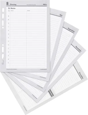 Produktbild von BSB Kalendarium Timer A5 20,9x14,6cm 1Tag/1Seite 2026 (02-0049)