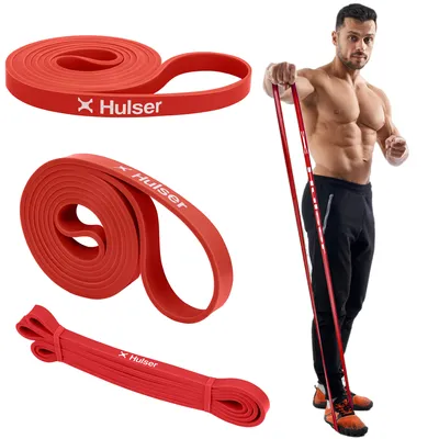 Produktbild von Hulser Fitnessband - 7 bis 15 kg - Stretching widerstandsband - Fitness Widerstandsbänder für Krafttraining - Gymnastikband - Fitnessbänder