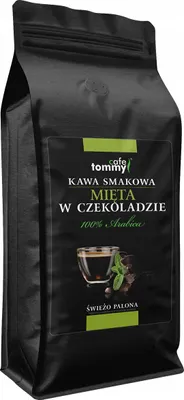 Image de Grains de café aromatisés 1 kg 100 % Arabica Fraîchement torréfiés MENTHE AU CHOCOLAT
