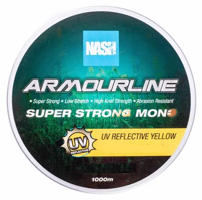 Produktbild von Nash Armourline Mono UV Yellow 15lb 0.35mm 1000m Monofile Karpfenschnur
