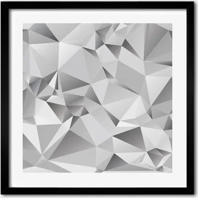 Produktbild von Bild - 50 cm x 50 cm - MDF - Rahmen, Wandkunst - 3D-Abstraktion