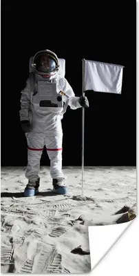 Produktbild von MuchoWow® Poster Mond - Weltraum - Astronaut 80x160 cm - Kinderzimmer
