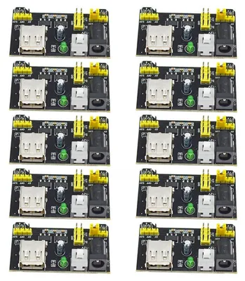 10 Stück lötfreies Breadboard-Netzteilmodul 3,3 V 5 V
