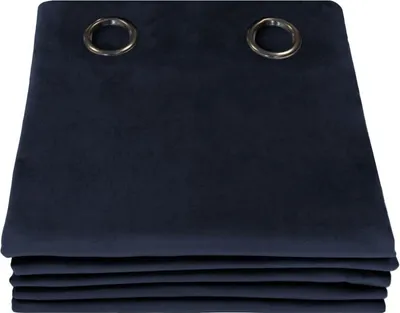 Produktbild von MOONDREAM  Akustikvorhang 3in1 | Lärmschutz | Thermoisolierung | 100% Verdunkelung | Patentierte Technologie | EU | Samt | Ösen | Blau MC412 | 130B x 250H cm