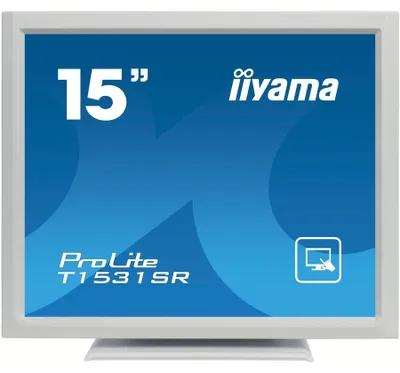 Produktbild von iiyama ProLite T1531SR-W3, 38,1 cm (15"), 1024 x 768 Pixel, LED, 8 ms, Weiß