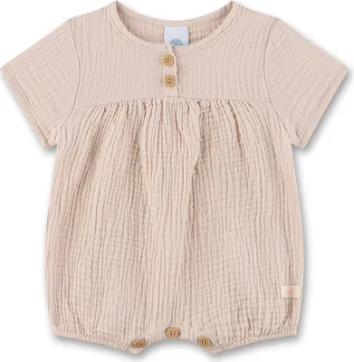 Produktbild von Sanetta Baby-Strampler kurz beige aus Musselin  44