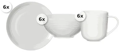 Produktbild von Frühstücks-Set 18 tlg. Levi weiss