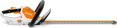 A white background with a cordless hedge trimmer.