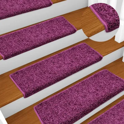 Produktbild von The Living Store Stufenmatten 10 Stk. 65x21x4 cm Violett