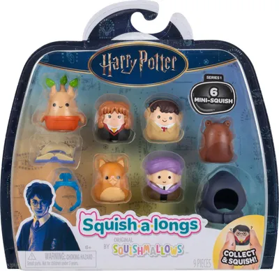 Image de Squishalongs Harry Potter, lot de 6 figurines souples Squishy