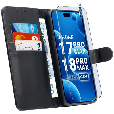 Zdjęcie produktu dla Etui Z Klapką Do Iphone 17 Pro Max | 18 Pro Max Zamykane Magnetyczne Szkło