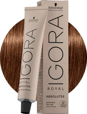 Produktbild von Schwarzkopf Igora Royal Absolutes, Braun, 6-60, Frauen, 60 ml, Alle Haare, Farbspeichernd, Nährend, Glanz