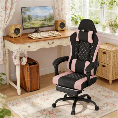 Produktbild von Drehbarer Bürostuhl,Ergonomischer Computerstuhl,Massage Gaming Stuhl(nur Bürostuhl)