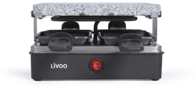 Imagen del producto de Livoo DOC242, para 4 personas, color negro, rectangular, de granito, 200 x 200 mm, 600 W