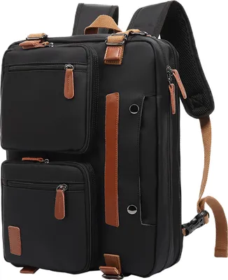 Produktbild von STILVORA Rucksack 17.3 Zoll, 3-in-1 Laptop Tasche Rucksack Umhängetasche, Business Rucksack mit vielen Fächern, Multifunktionale Laptoptasche Herren, Schwarz