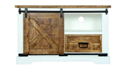 Produktbild von TV Board 105x63cm 'Country' Akazie weiß & braun