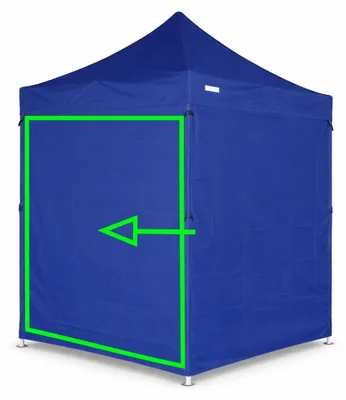 Zdjęcie produktu dla Ściana boczna 2 m do namiotów ekspresowych ALU 2x2 m – PVC 450 g/m², wodoodporna - Niebieski