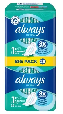 Image de Always, Ultra, serviettes hygiéniques, 26 pièces (PRODUIT D'ALLEMAGNE)