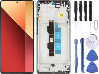 Immagine prodotto di Per Xiaomi Poco M6 Pro 4G AMOLED Display Unità completa con cornice Blu