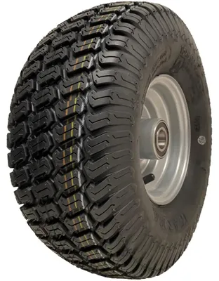 Zdjęcie produktu dla koło do kosiarki do trawy 15x6.00-6, piasta 65 mm, 4-warstwowa opona P332 na obręczy, łożyska 20 mm