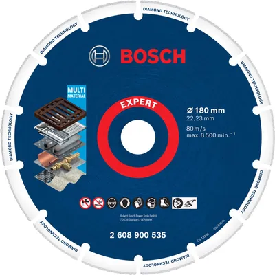 Productafbeelding van EXPERT Diamantfreeschijf voor metalen, 180x22,23 mm