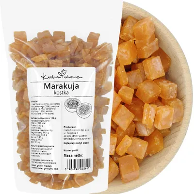 Produktbild von Passionsfruchtwürfel 100g Frucht Snack Für Joghurt Müsli Porridge Dessert