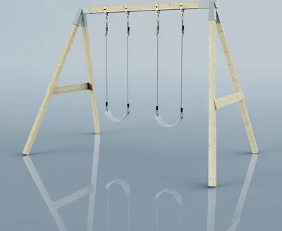 Produktbild von OutdoorToys Schaukel Nachtfalter aus Holz in Blau Eisblau