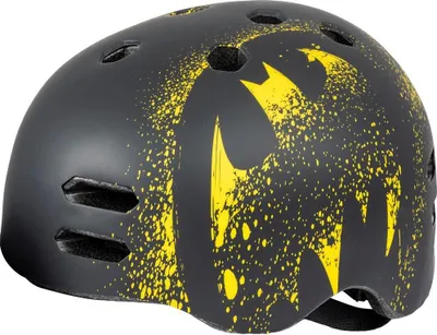 Immagine prodotto di Tataway casco strada bambino supereroe Batman bici 55 - 58 cm (taglia M) protezione nero e giallo
