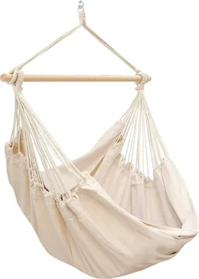 Produktbild von XXL Hängesessel 185x130cm Hängestuhl 2 Personen Hängesitz bis 150 kg Baumwolle