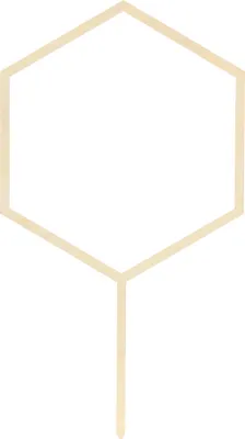 Image de Dessus de plat en bois Hexagone 24cm
