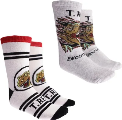 Produktbild von Jurassic World T-Rex lange Kinder Socken 2er Pack – 27/30