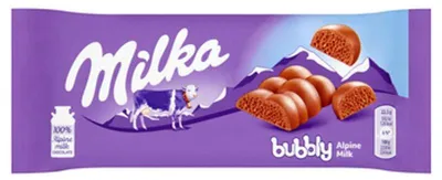 Immagine prodotto di Cioccolato Milka al latte con bollicine 90 g