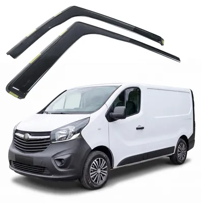 Produktbild von J&J AUTOMOTIVE | Windabweiser Passend Für Renault Trafic 3 2014-2019, Heko Regenabweiser, Schwarz, Getönt, Einfache Montage, Befeistigung mit Clips