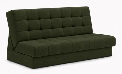 Zdjęcie produktu dla ANMIL Rozkładana sofa OLIO z pojemnikiem na pościel, w kolorze oliwkowym, obita tkaniną MALMO. Nowoczesna, funkcjonalna sofa o wymiarach 192 × 85 x 100 cm