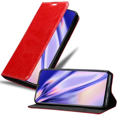 Produktbild von Cadorabo Hülle für Vivo X21s Schutz Hülle in Rot Handyhülle Etui Case Cover Magnetverschluss