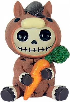Produktbild von Kleine Horse Furrybones Figur - Skelett Figur als niedliche Geschenkidee