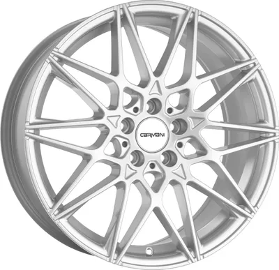 Image de Jante Carmani 18 Knut 8 poucesx18 pouces ET35 5x120 white silver CA180818K35WS compatible avec BMW Série 1 Série 2 Série 3 Série 4 Série 5 Série X1 X3 X4