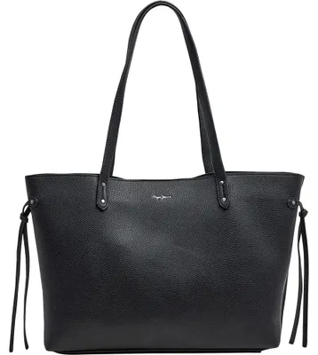Zdjęcie produktu dla Torba Pepe Jeans Audrey Script, czarna, jeden rozmiar