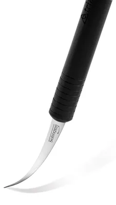 Thai-Messer aus rostfreiem Stahl, schwarz, 5 cm Klinge