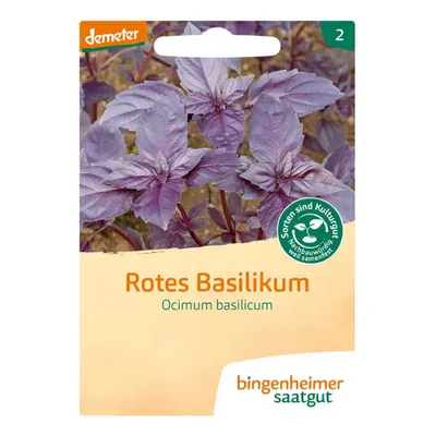 Produktbild von Basilikum Rotblättrig  - Ocimum Basilicum