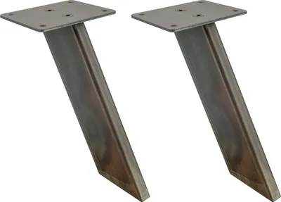 Immagine prodotto di Natural Goods Berlin console da bar SCHRÄG, piede da bar, console per banconi, supporto superiore, industriale, 2 pezzi