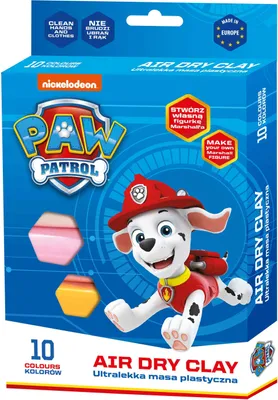 Obrázek produktu pro Masa plastyczna 10 kolorów Paw Patrol Marshall