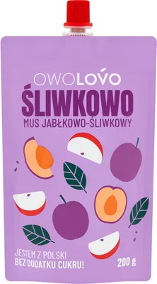 Immagine prodotto di Owolovo Prugna Mousse di mele e prugne 200 g