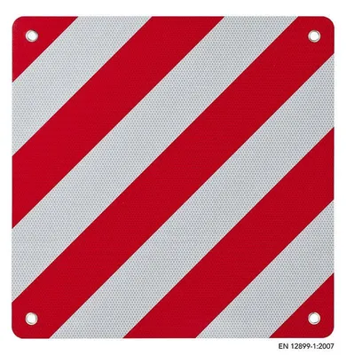 Obrázek produktu pro Zadní výstražná cedule z hliníku 50x50cm pro Itálii