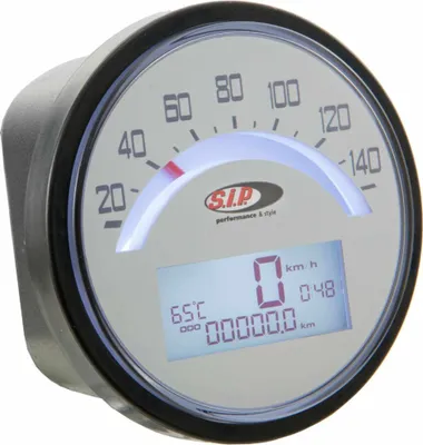 Image de Tachymètre et compte-tours SIP 2.0 20 fonctions LCD Blanc 14.000 tr/min