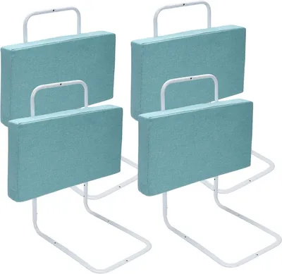 Produktbild von Jiubiaz Bettgitter Bettschutzgitter 50cm Rausfallschutz für Kinder Höhenverstellbar Kinderbettgitter für Bett 5-Loch Verstellbare Seitenschutz 4 Stück grün