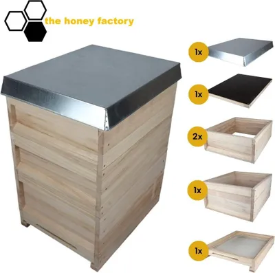 Produktbild von Zander Liebig Bienenbeute SET Paulownia Holz "DIE LEICHTE" Bausatz Beute Imkerei