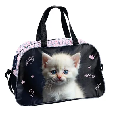 Produktbild von Sporttasche Trainingstasche Schwimmbadtasche leicht und bequem Mädchen Motiv KATZE Paso