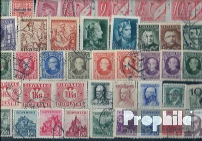 Produktbild von Briefmarken Slowakei 50 verschiedene Sondermarken